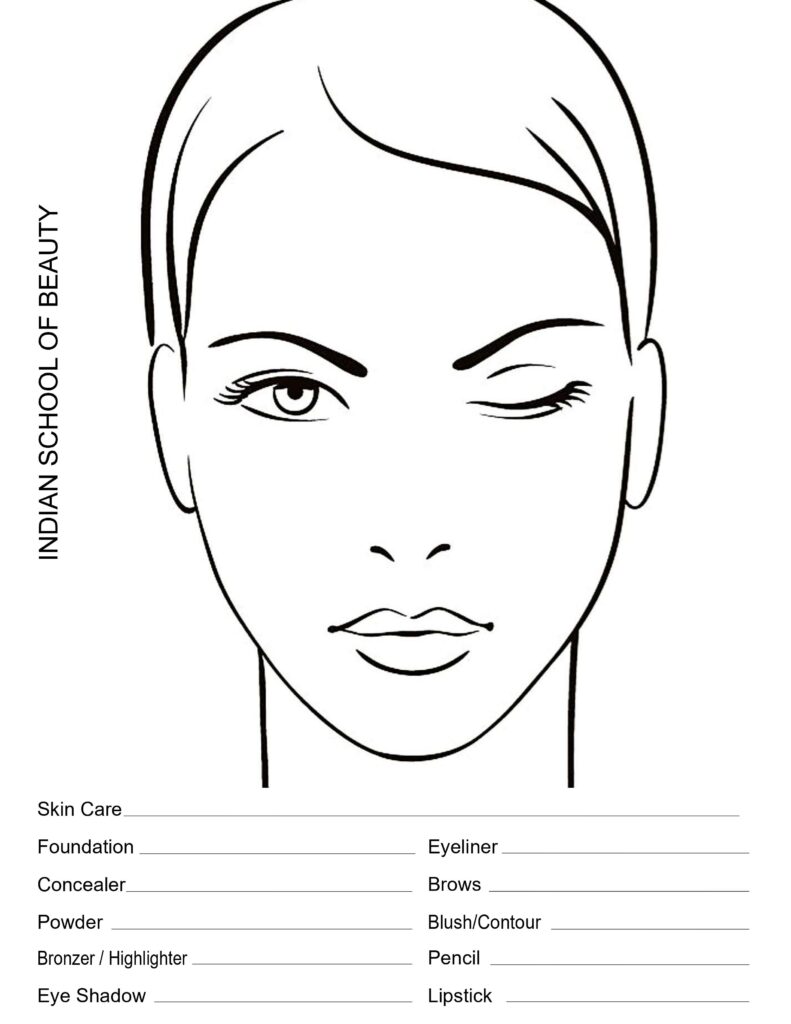 Face Chart Brown